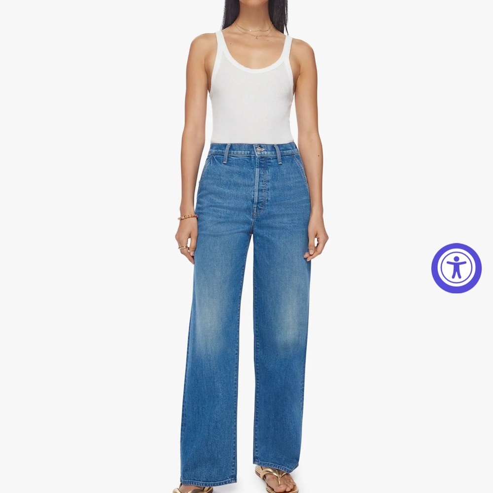 MOTHER high waisted  SPINNER PREP SKIMP - FLASHBACK 27‎